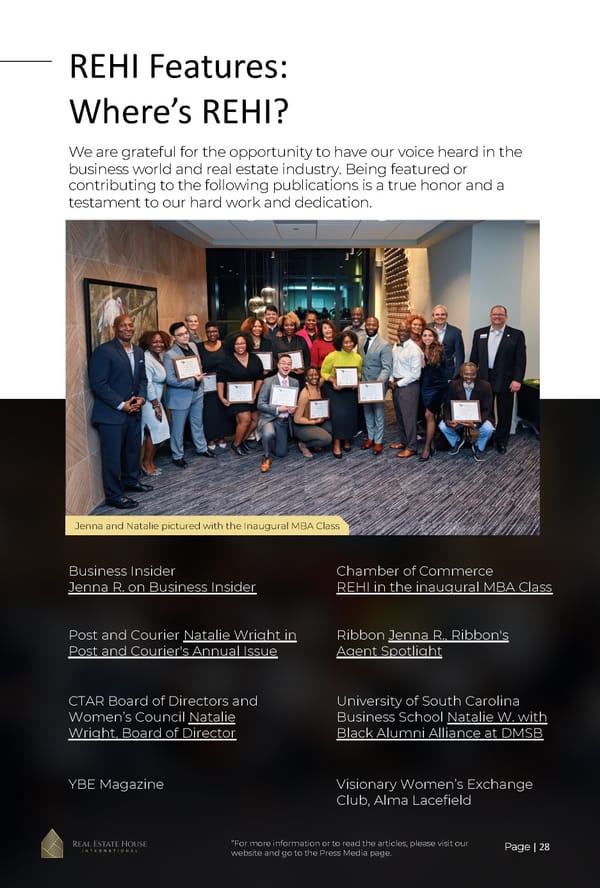 2022 REHI Anniversary Report - Page 28