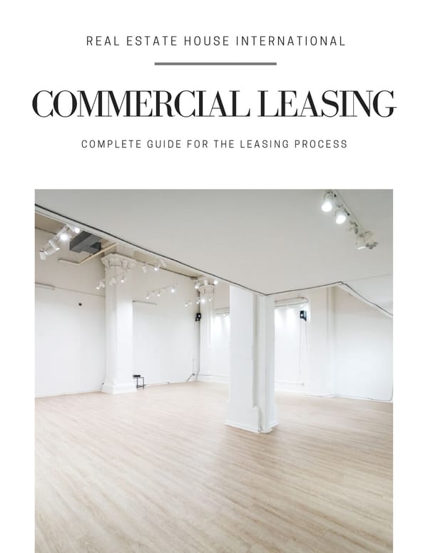 REHI Commercial Lease Guide - Page 1