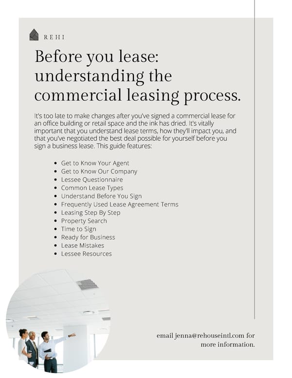 REHI Commercial Lease Guide - Page 2