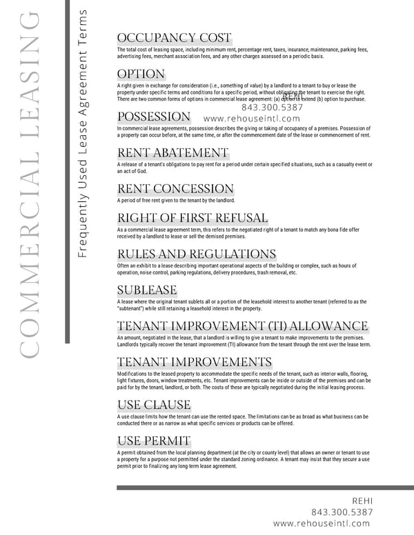 REHI Commercial Lease Guide - Page 9